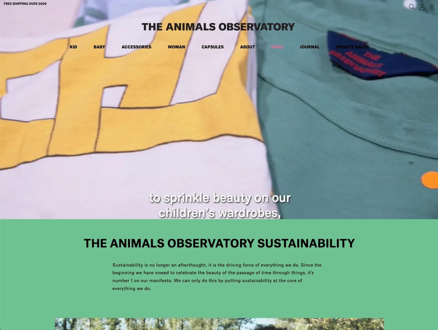 Landing page - The Animals Observatory